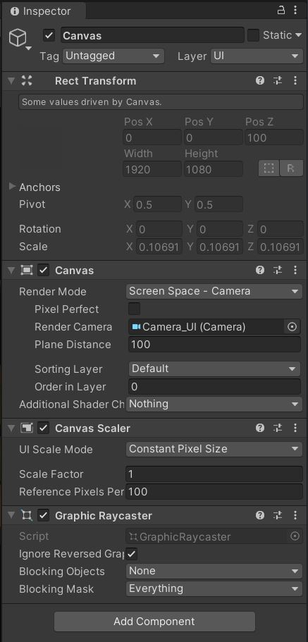 Hiding the Screen Canvas in the Unity Editor